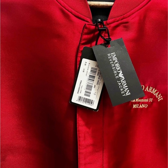 Emporio Armani Red Reversible Jacket - Picture 3 of 6